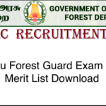 TN Forest Guard Result 2018
