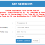 AP Police Constable Online Application Edit Option